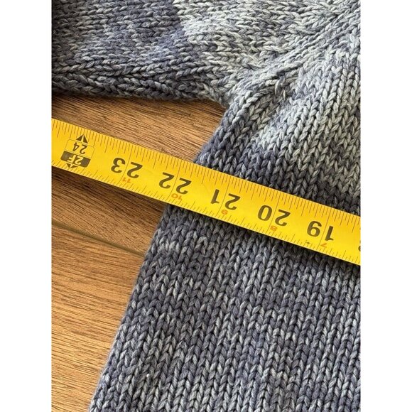 Vintage Graphix Blue Striped Knit Sweater 80s 90s - Picture 7 of 9